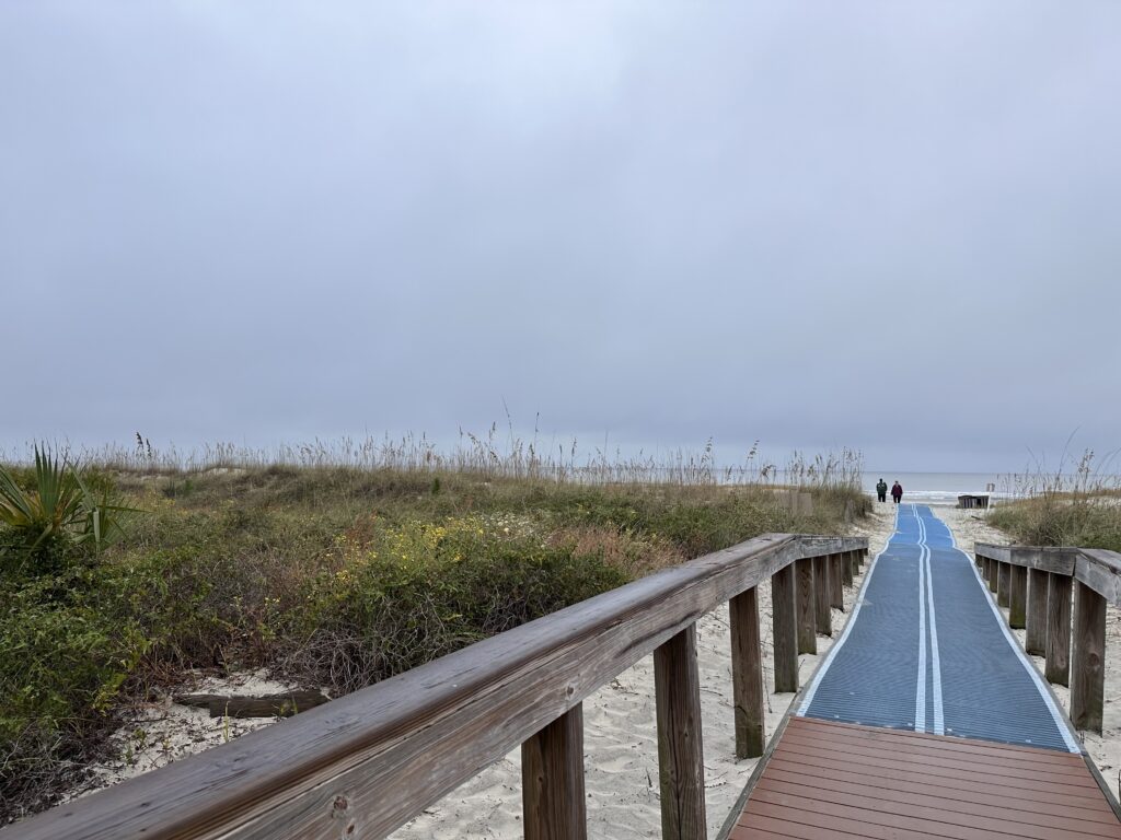 Overcast morning at Hilton Head Beach.